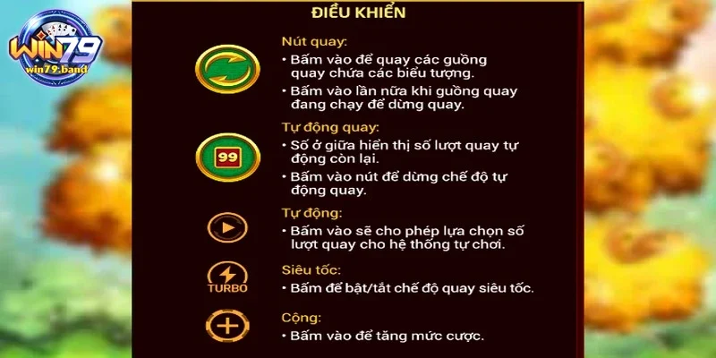 Nút thao tác trong game Khang Khang Nghênh Xuân